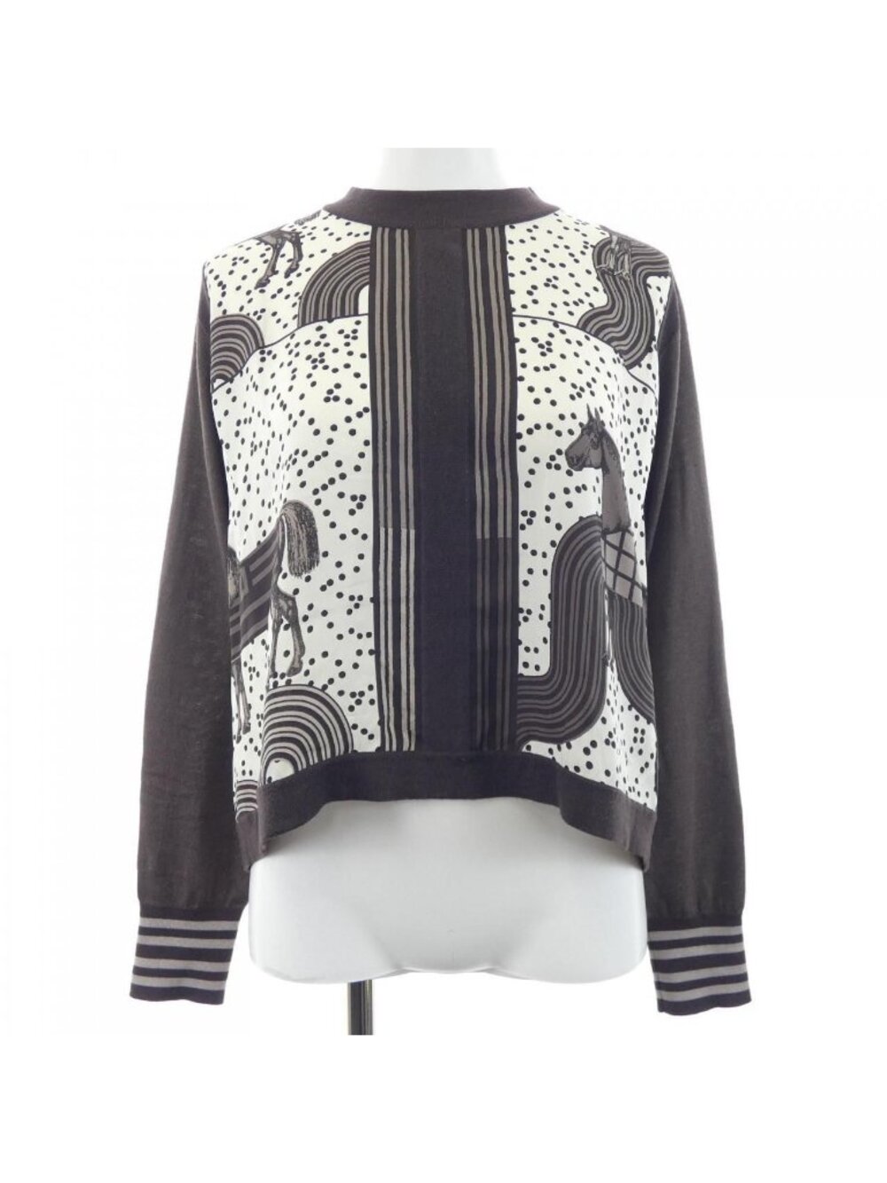 Hermes Garde Robe Pop Twillaine Knit Sweater